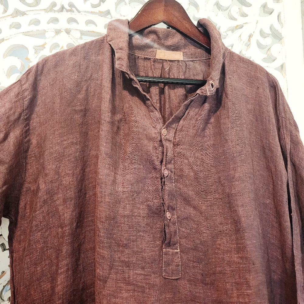 CP SHADES LINI TWILL MULBERRY SHIRTDRESS FRONT BUTTON LONG SLEEVE - Picture 6 of 13
